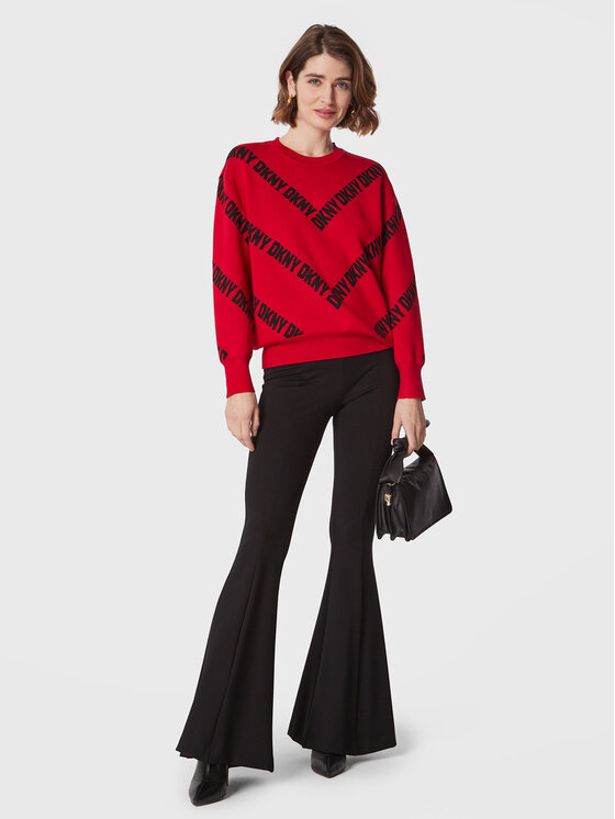 Maglione P2MSAB42 Rosso Relaxed Fit