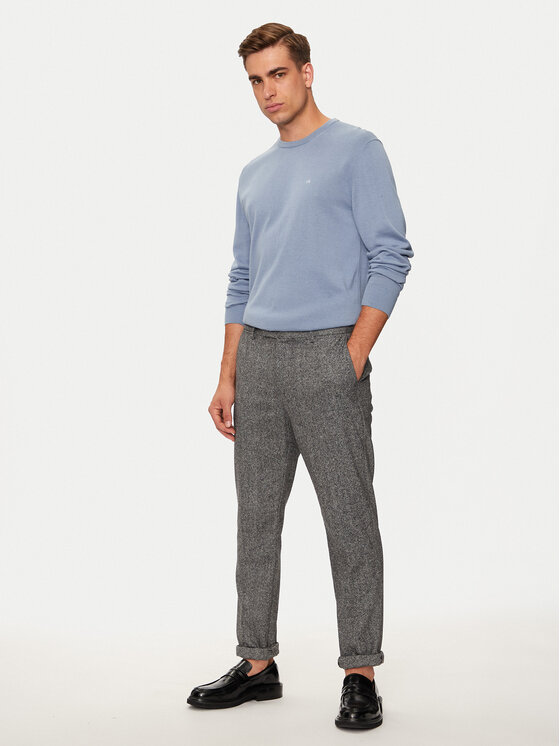 Tommy Hilfiger Tommy Hilfiger Chinosy Denton MW0MW36699 Szary Slim Fit