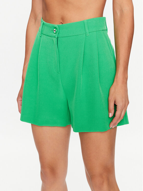 Chiara Ferragni Chiara Ferragni Riidest šortsid 74CBD196 Roheline Regular Fit