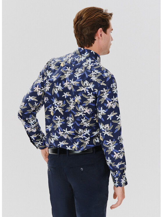 Pako Lorente Pako Lorente Koszula P24WN-1X-008 Granatowy Slim Fit