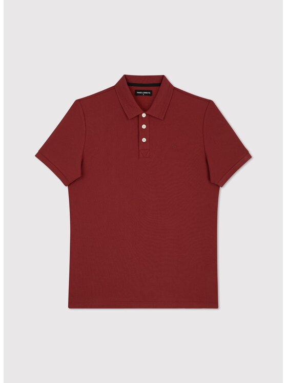 Pako Lorente Pako Lorente Polo P25WF-TX-004 Bordowy Classic Fit