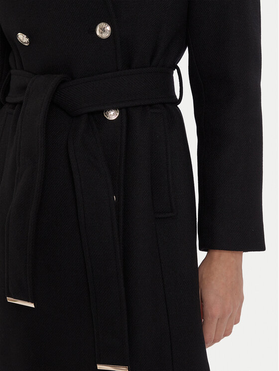 Morgan Morgan Cappotto di lana 242-GEVA Nero Regular Fit