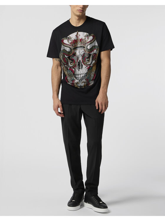 PHILIPP PLEIN PHILIPP PLEIN T-Shirt 29031 Czarny Regular Fit