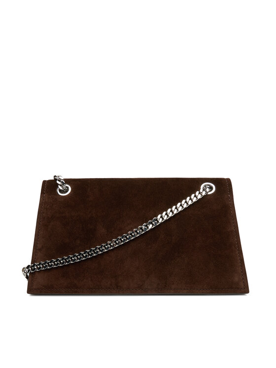 Tory Burch Tory Burch Soma Kira Turnlock Suede Shouldr Bag 169176 Brūns