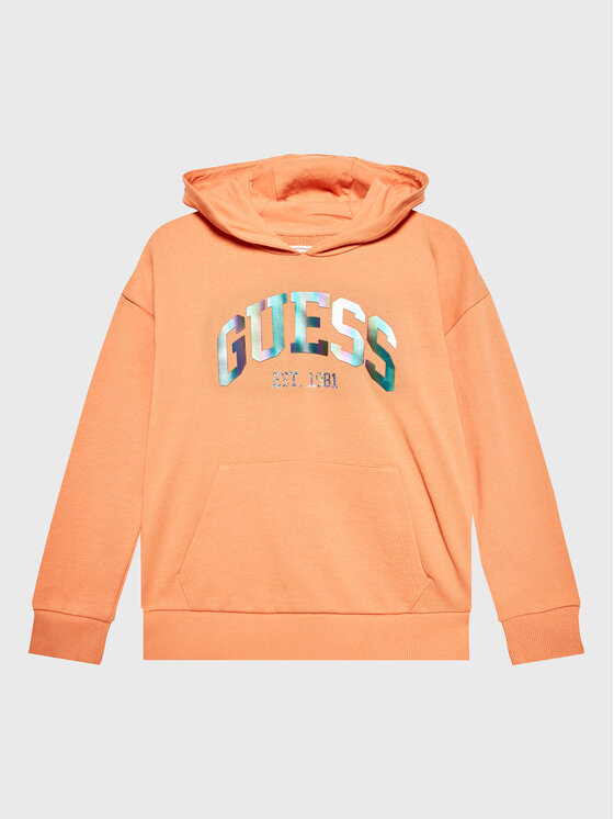 Guess Guess Majica dugih rukava J3RQ01 KA6R0 Narančasta Regular Fit