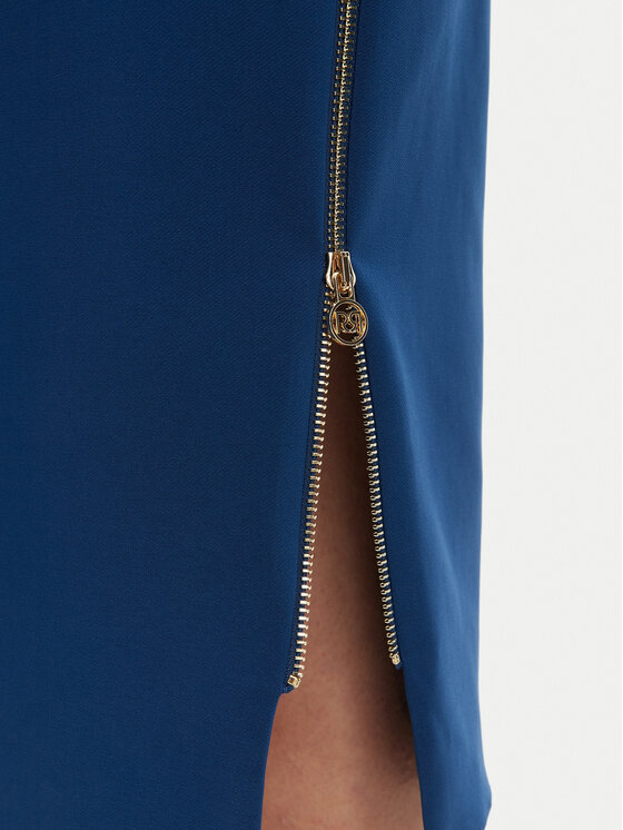 Rinascimento Rinascimento Puzdrová sukňa CFC0127985003 Modrá Slim Fit