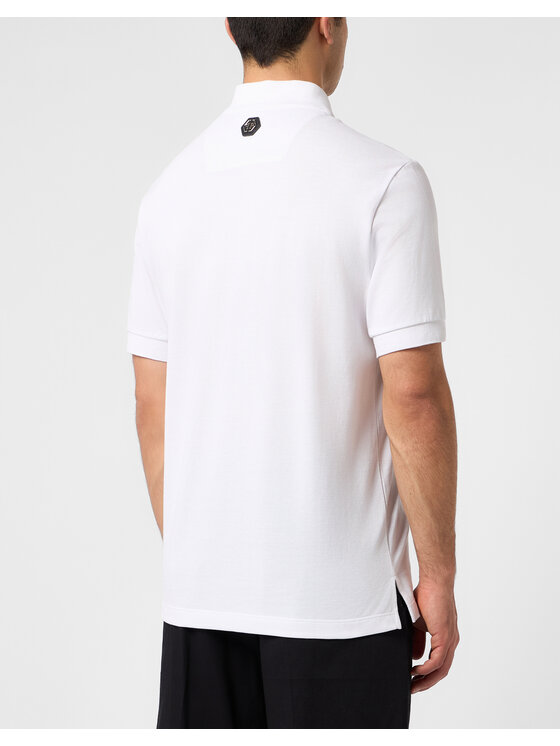 PHILIPP PLEIN PHILIPP PLEIN Polo 31301 Bianco Slim Fit