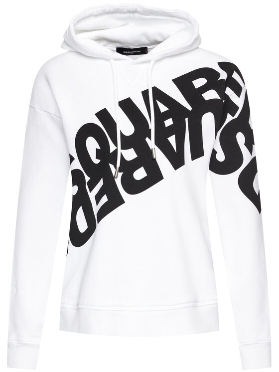 Dsquared2 Dsquared2 Суитшърт Mirrored Logo S75GU0284 Бял Regular Fit