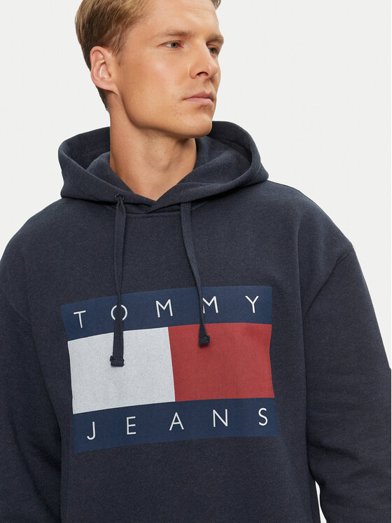 Tommy Jeans Tommy Jeans Pulóver DM0DM20591 Sötétkék Relaxed Fit