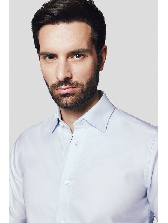 Lancerto Lancerto Koszula Aubrey KO073124000009 Szary Slim Fit