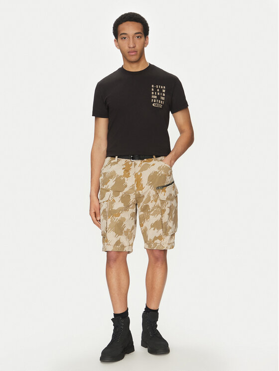 G-Star Raw G-Star Raw Marškinėliai Text Chest D25968-C506 6057 Juoda Regular Fit