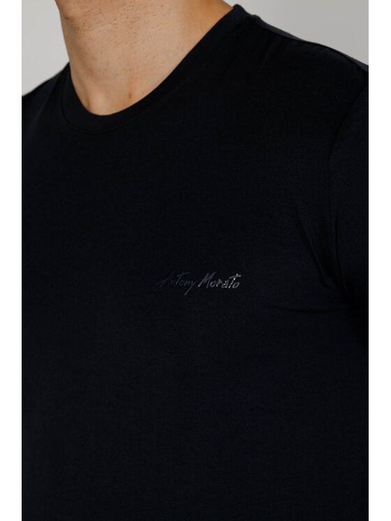 Antony Morato Antony Morato T-shirt MMKS02324-FA120031 Blu Shirt Fit