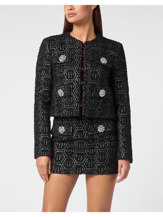 PHILIPP PLEIN PHILIPP PLEIN Giubbotto piumino 11589 Nero Regular Fit