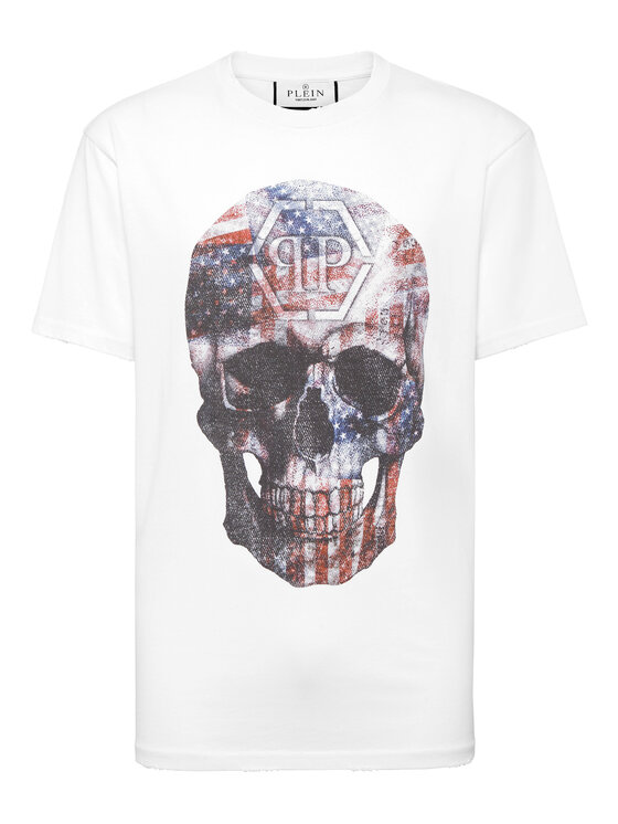 PHILIPP PLEIN PHILIPP PLEIN Tričko 26241 Biela Regular Fit