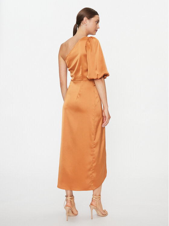 YAS YAS Abito da cocktail 26031522 Marrone Regular Fit