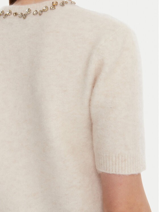 KAOS KAOS Sweater RI1NT071 Ekru Regular Fit