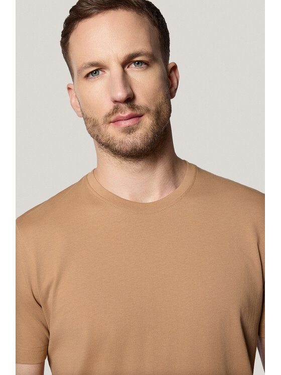 Próchnik Próchnik T-Shirt PM6 TS073125000006 Beżowy Regular Fit