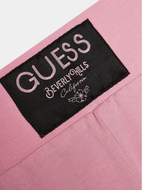 Guess Guess Legginsy J4RB04 J1314 Różowy Slim Fit