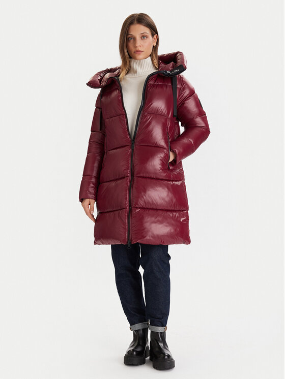 Save The Duck Save The Duck Zimski kaput D45510W LOVE21 Tamnocrvena Regular Fit