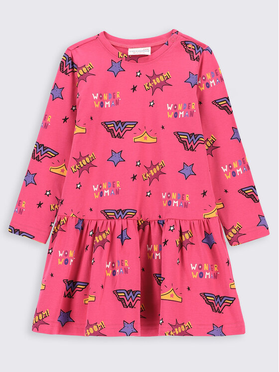 Coccodrillo Coccodrillo Kleid für den Alltag WONDER WOMAN ZC2129101LIG Rosa Regular Fit