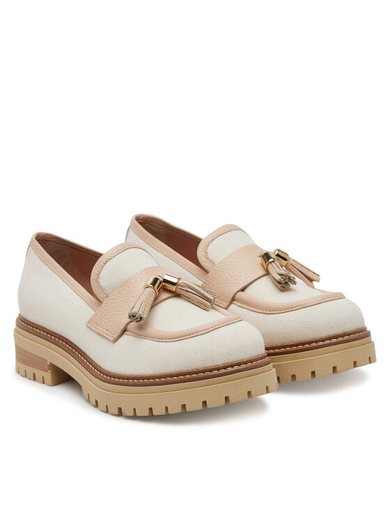 Pollini Pollini Loaferai SA10144G1MTO112A Écru