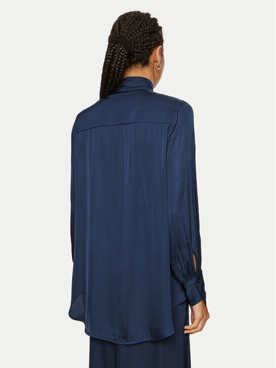 ViCOLO ViCOLO Bluse TS0193 Dunkelblau Regular Fit