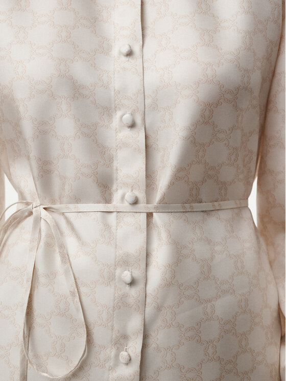 MARI PRETI MARI PRETI Bluzka Monogram M Biały Regular Fit