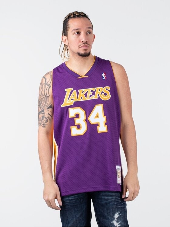 Mitchell & Ness Mitchell & Ness Smanicato NBA SWINGMAN JERSEY LAKERS 99-00 SHAQUILLE O`NEAL Viola Regular Fit
