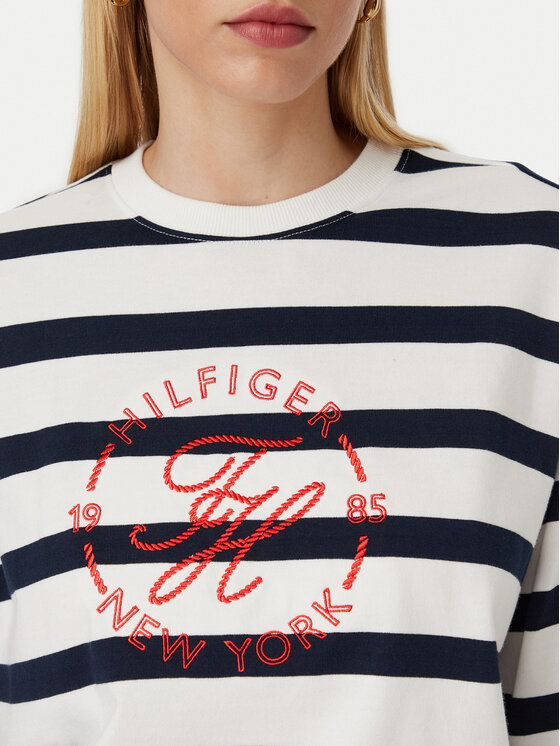 Tommy Hilfiger Tommy Hilfiger Jopa Th Roundal WW0WW50969 Bela Regular Fit