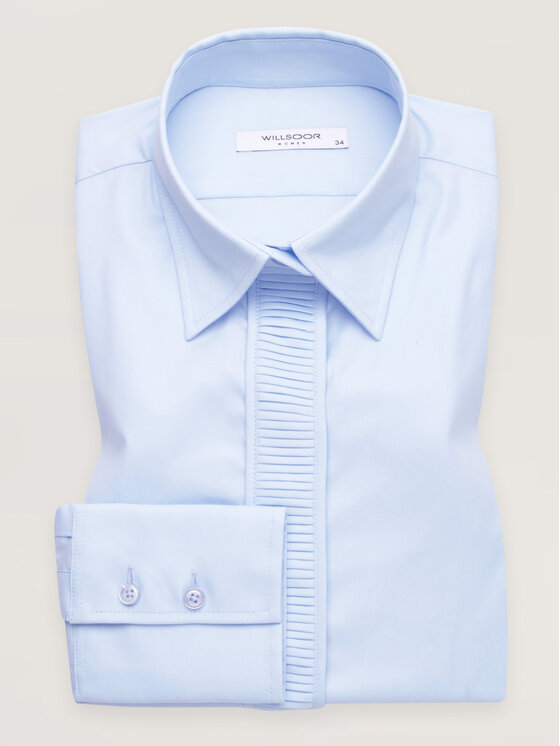 Willsoor Willsoor Koszula 60815 Niebieski Slim Fit