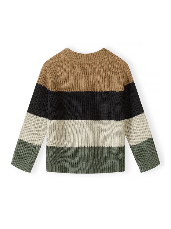 minoti minoti Sweter 33KNIT200 Brązowy jasny Regular Fit