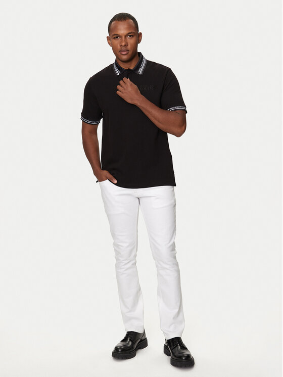 Versace Jeans Couture Versace Jeans Couture Polokošeľa 76GAGT09 Čierna Regular Fit