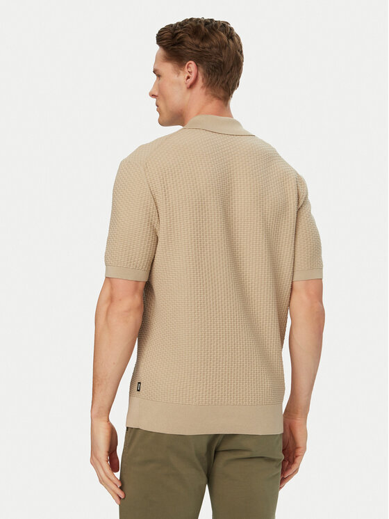BOSS BOSS Polokošeľa H-Natalo 50561613 Béžová Regular Fit