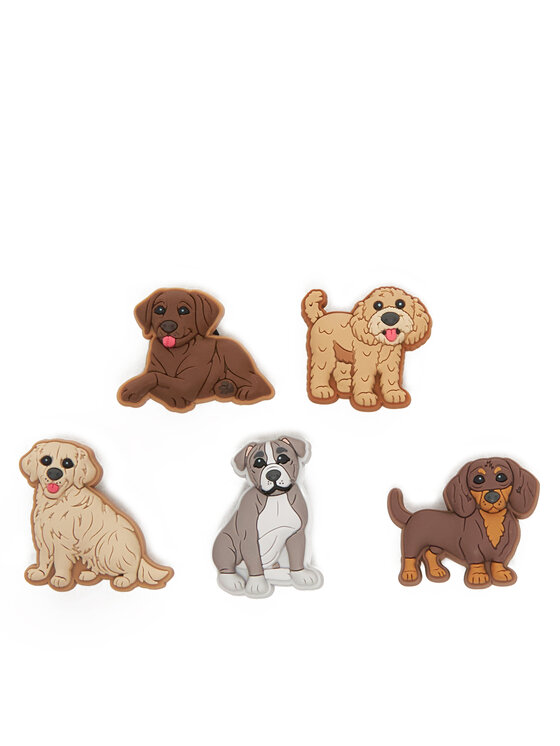Crocs Crocs Okrasek za obutev DOGGIE DOODLE 5 PACK 10015106 Rjava