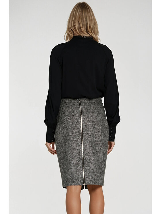NIFE NIFE Halenka B204 Černá Regular Fit