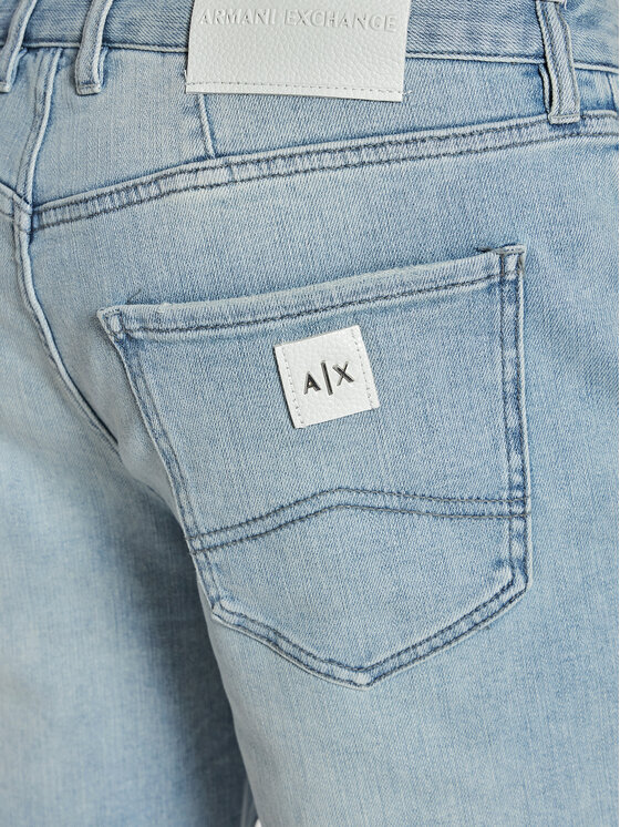 Armani Exchange Armani Exchange Džínové šortky 3LZJ65 Z2G9Z 05EK Modrá Slim Fit