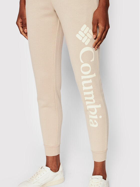 Columbia Columbia Παντελόνι φόρμας Logo Fleece 1940094 Μπεζ Regular Fit