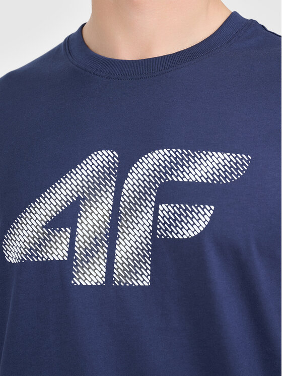 4F 4F T-Shirt 4FWMM00TTSHM3342-31S Granatowy Active Fit