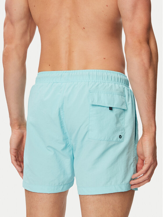 Beverly Hills Polo Club Beverly Hills Polo Club Szorty kąpielowe P-SS26M-UNION Turkusowy Regular Fit