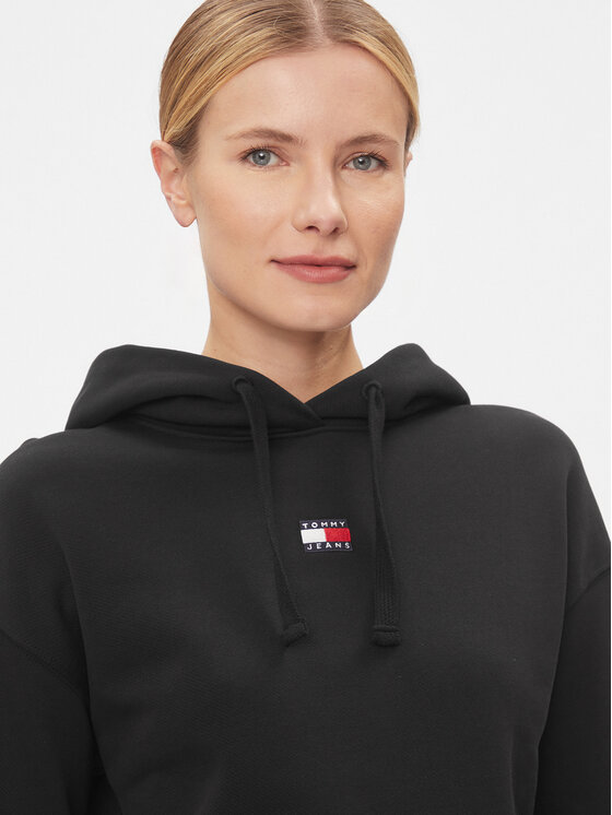 Tommy Jeans Tommy Jeans Μπλούζα Badge DW0DW17326 Μαύρο Boxy Fit
