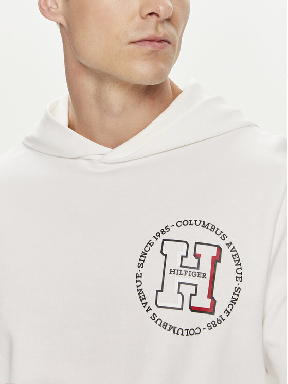 Tommy Hilfiger Tommy Hilfiger Majica dugih rukava MW0MW34383 Bijela Regular Fit