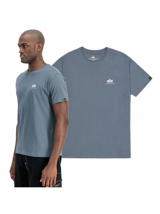 Alpha Industries Alpha Industries T-Shirt AI.188505-439-L Modrá Regular Fit
