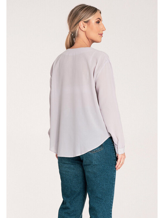 FIGL FIGL Koszula M1070 Szary Regular Fit