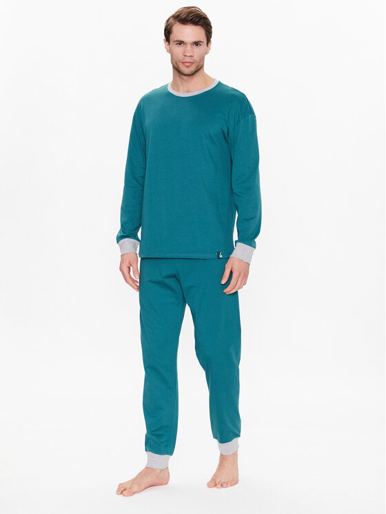 United Colors Of Benetton Пижама 30964P01A Зелен Regular Fit