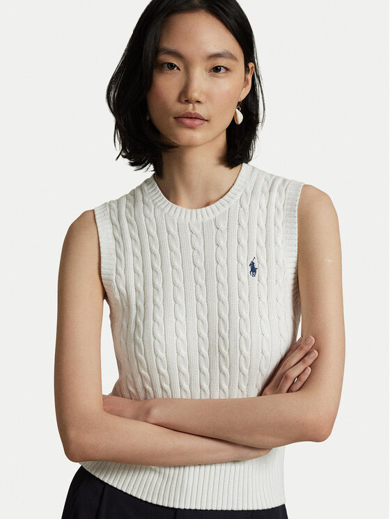 Polo Ralph Lauren Polo Ralph Lauren Елек 211971882001 Бял Slim Fit