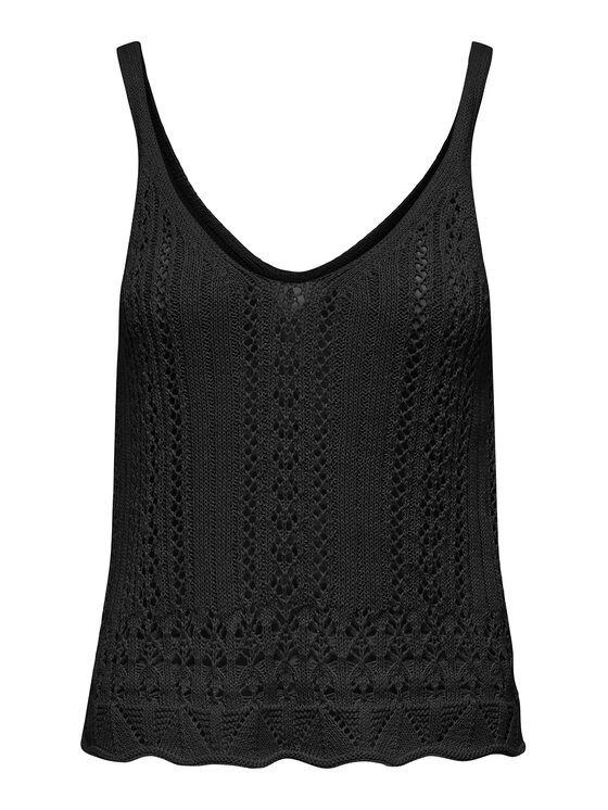 ONLY ONLY Top Lyzet 15277573 Negru Regular Fit