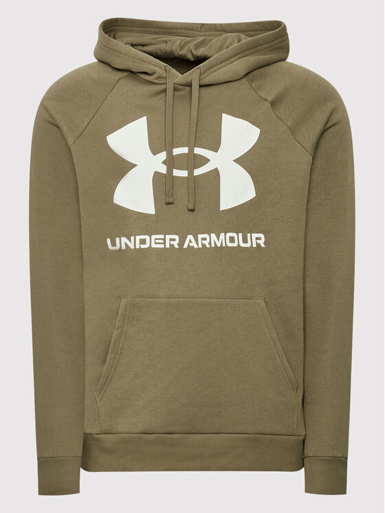 Under Armour Under Armour Bluza Ua Rival Fleece Big Logo 1357093 Zielony Loose Fit