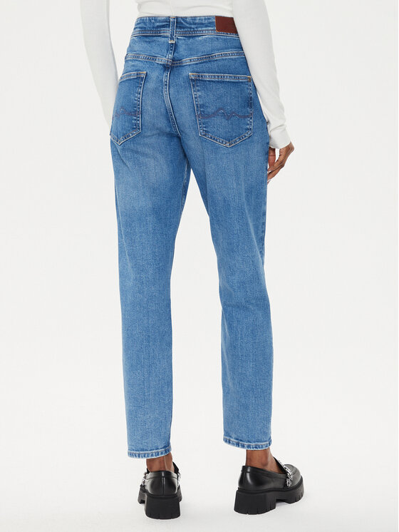 Pepe Jeans Pepe Jeans Jeans hlače Violet PL204176 Modra Mom Fit