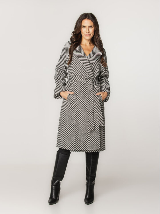 Willsoor Willsoor Płaszcz przejściowy 65379 65380 Czarny Regular Fit