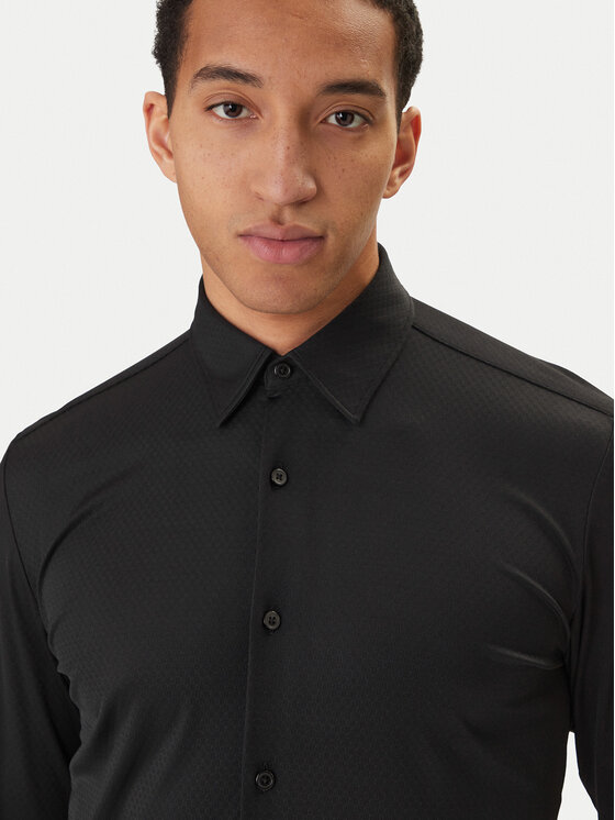 BOSS BOSS Košile P-Roan 50556796 Černá Slim Fit